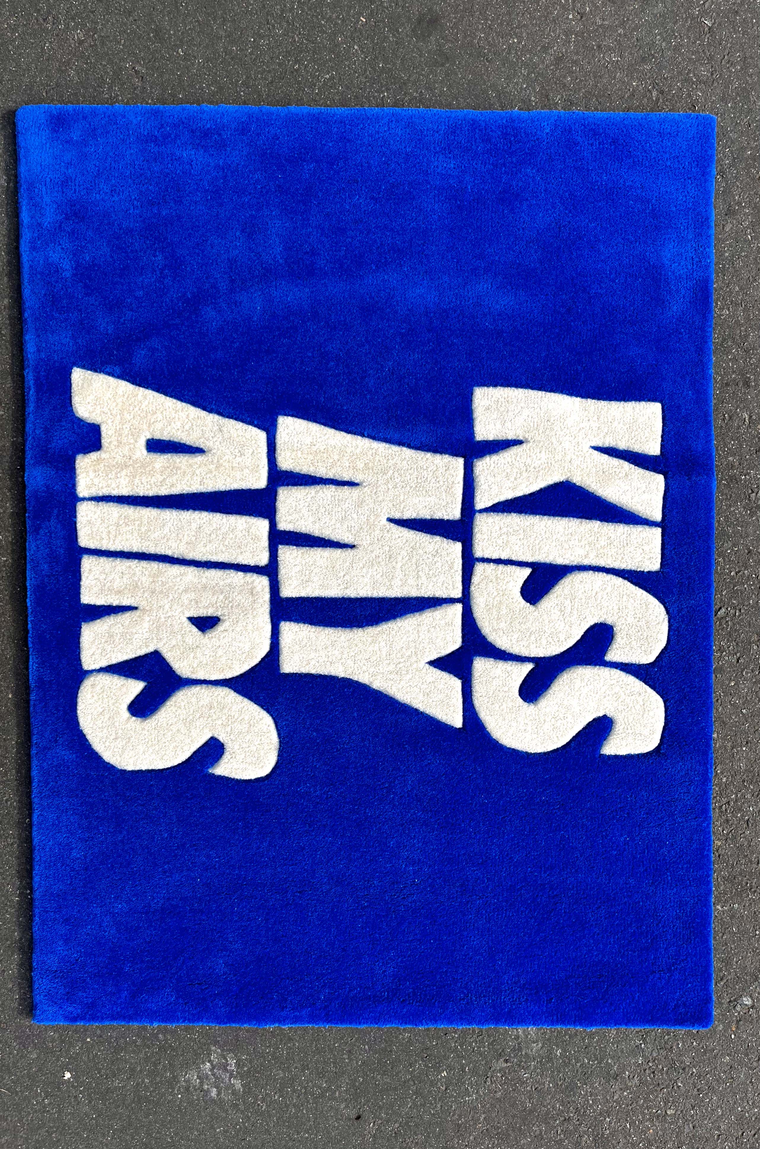 Kiss My Airs Blue Custom Rug