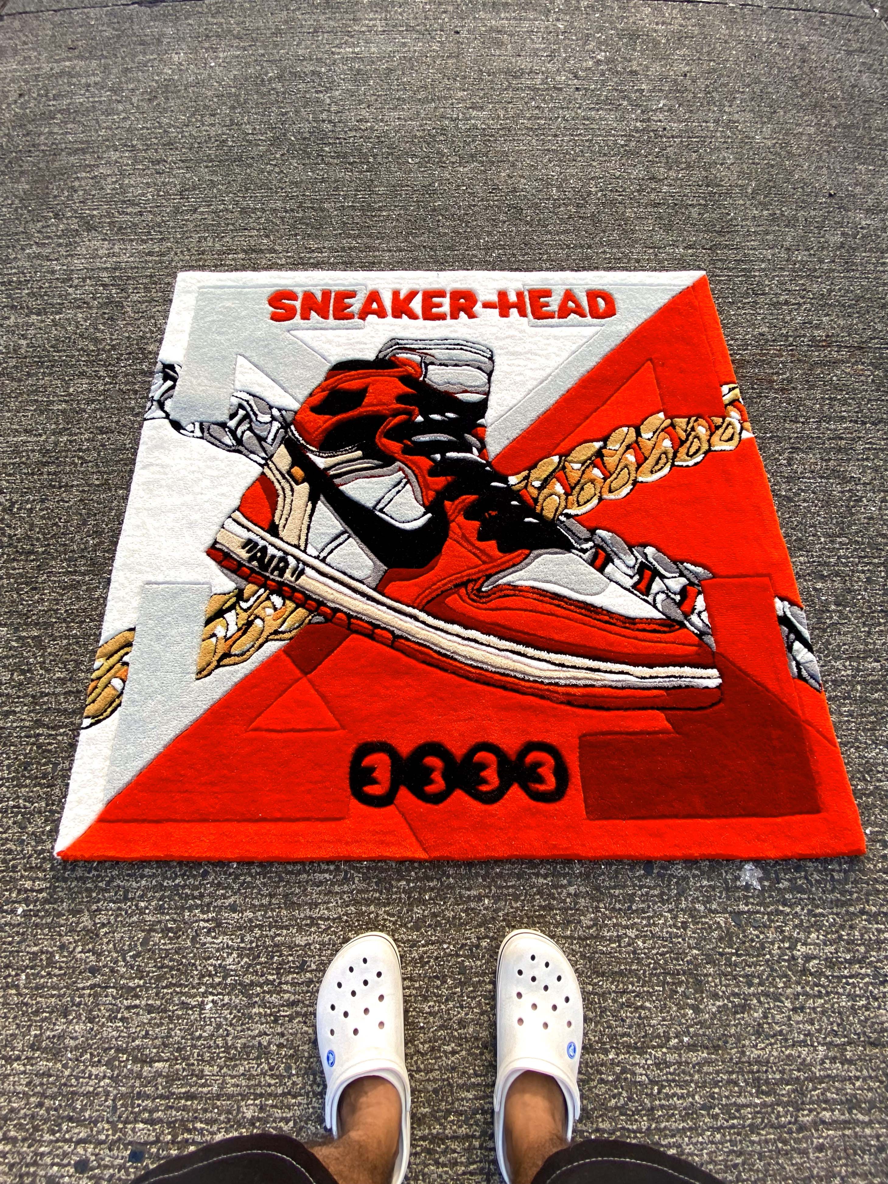 Sneakerhead Art Custom Rug