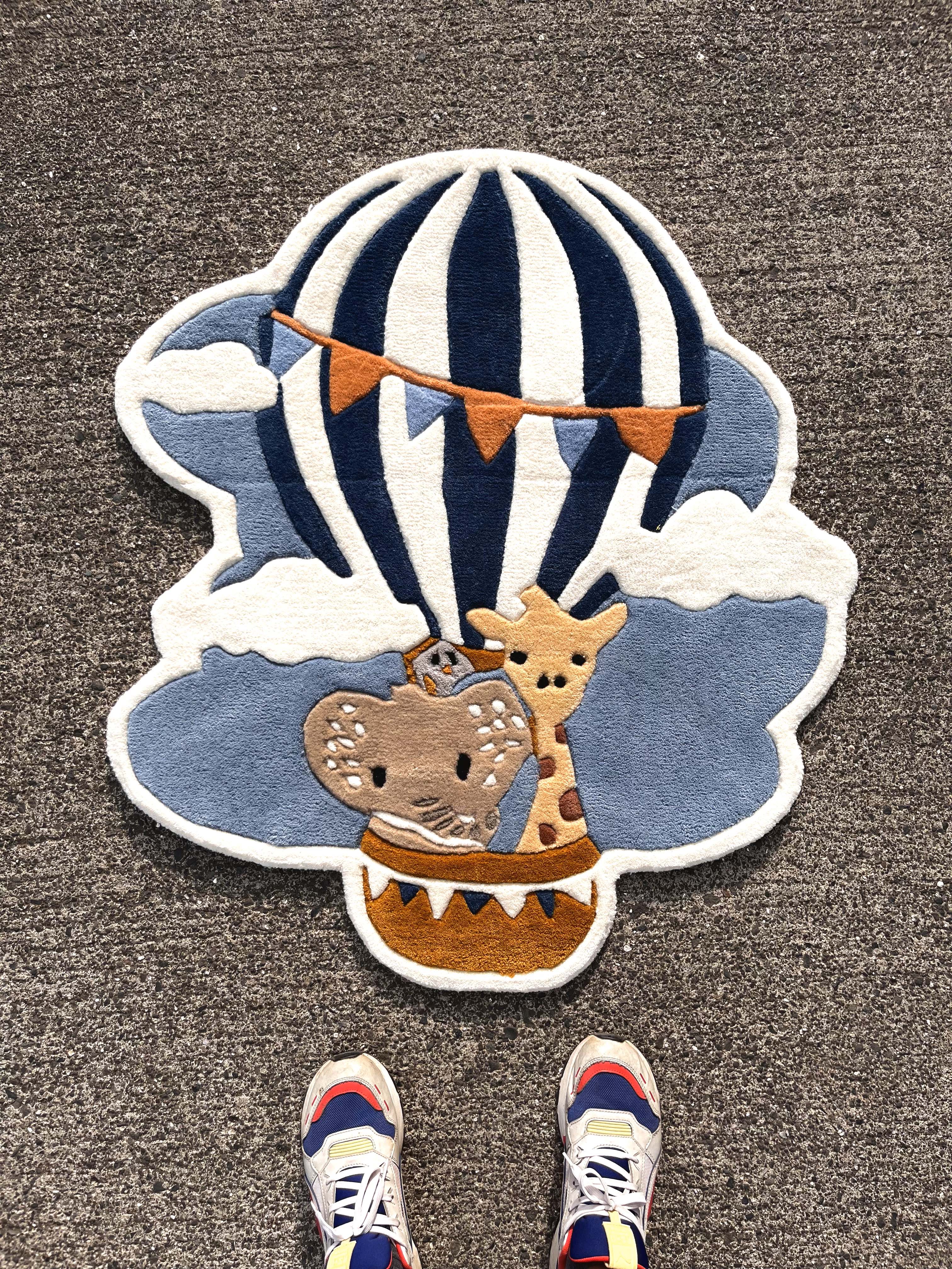 Hot Air Balloon Custom Rug