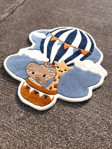 Hot Air Balloon Custom Rug