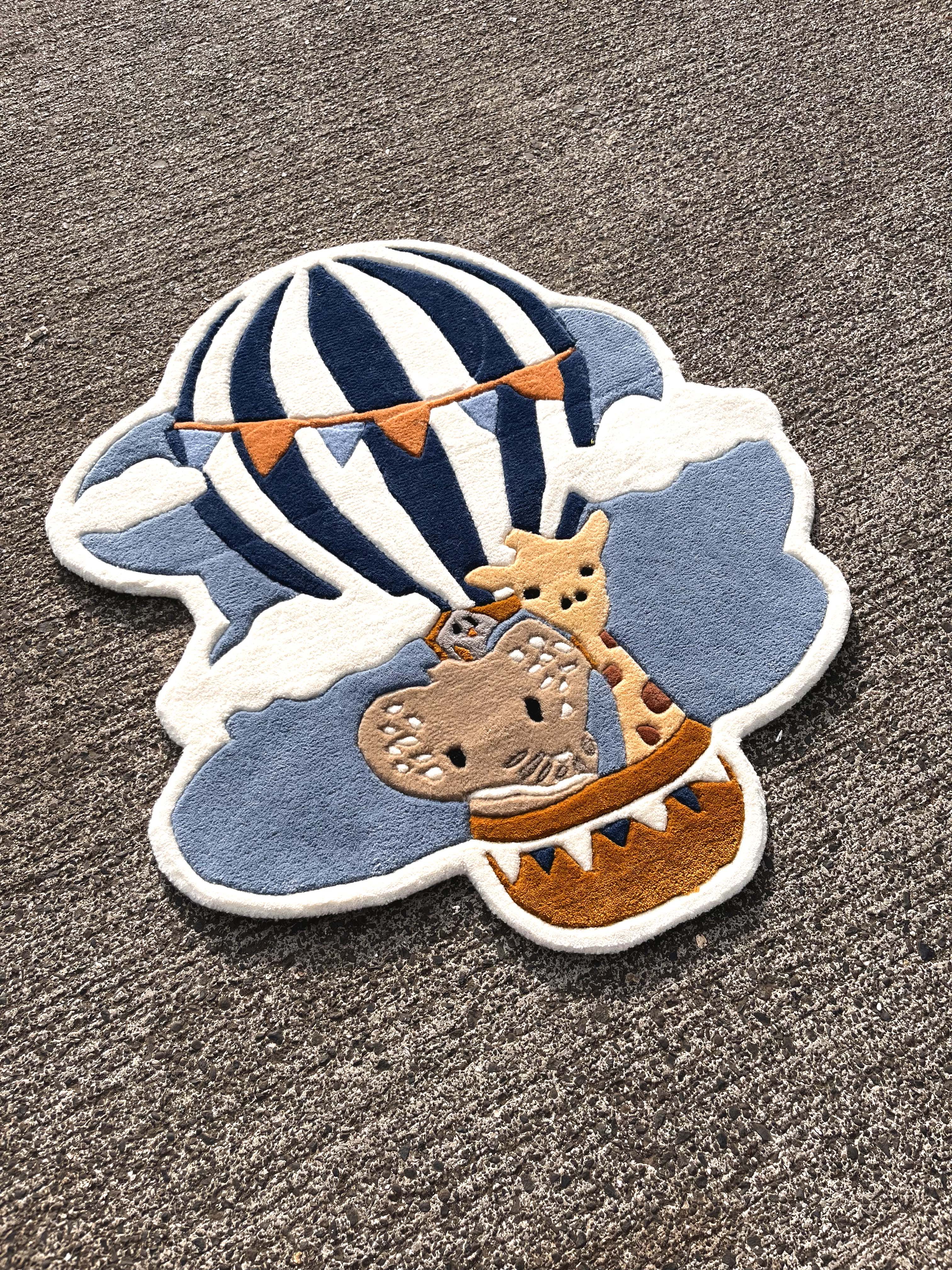 Hot Air Balloon Custom Rug