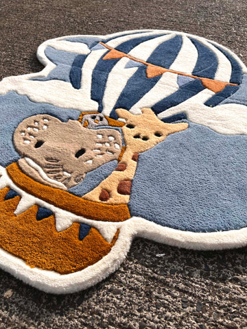 Hot Air Balloon Custom Rug