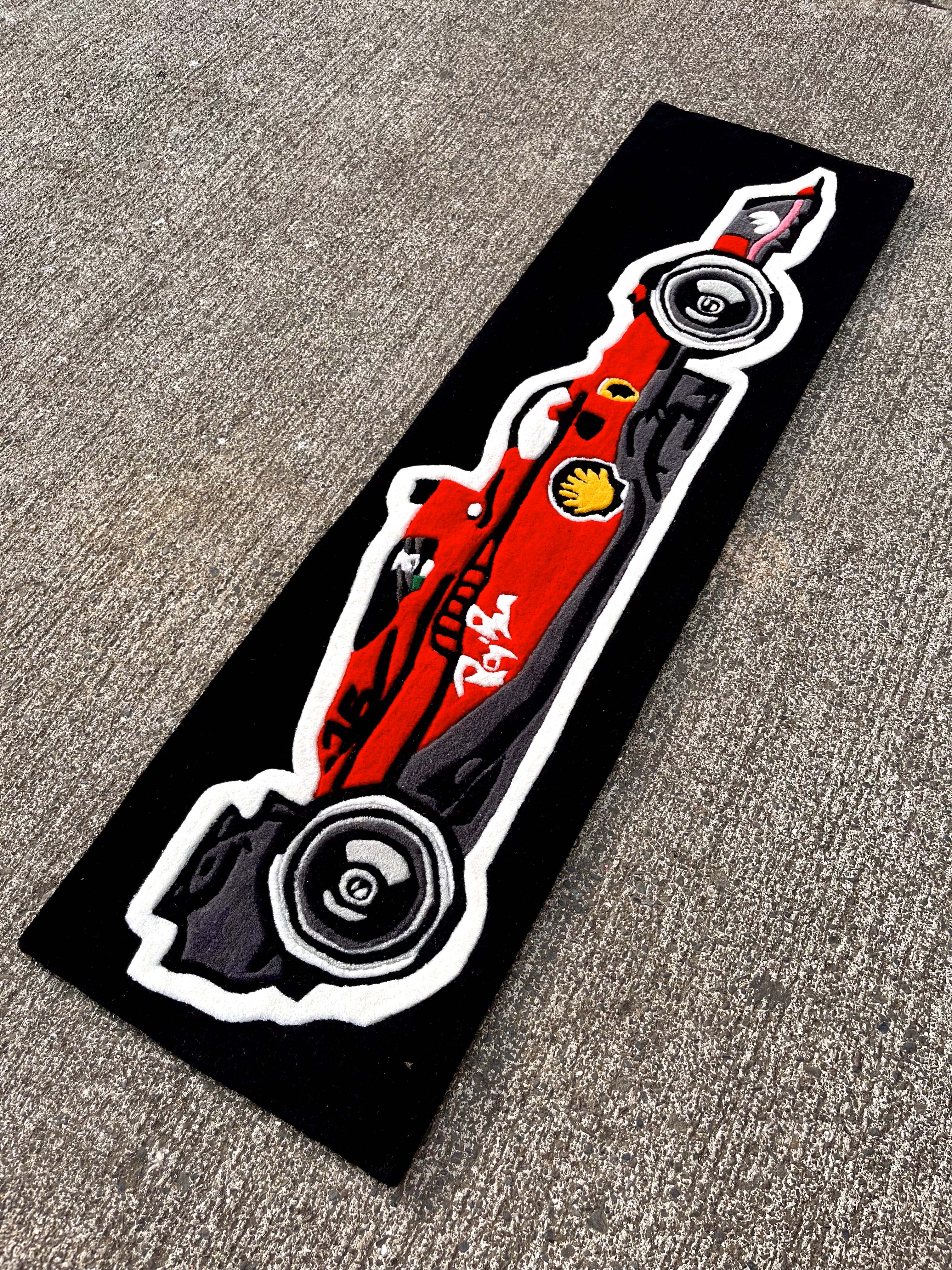 Scuderia Black Custom Rug