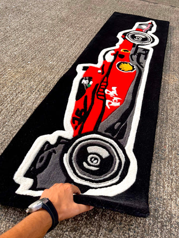 Scuderia Black Custom Rug