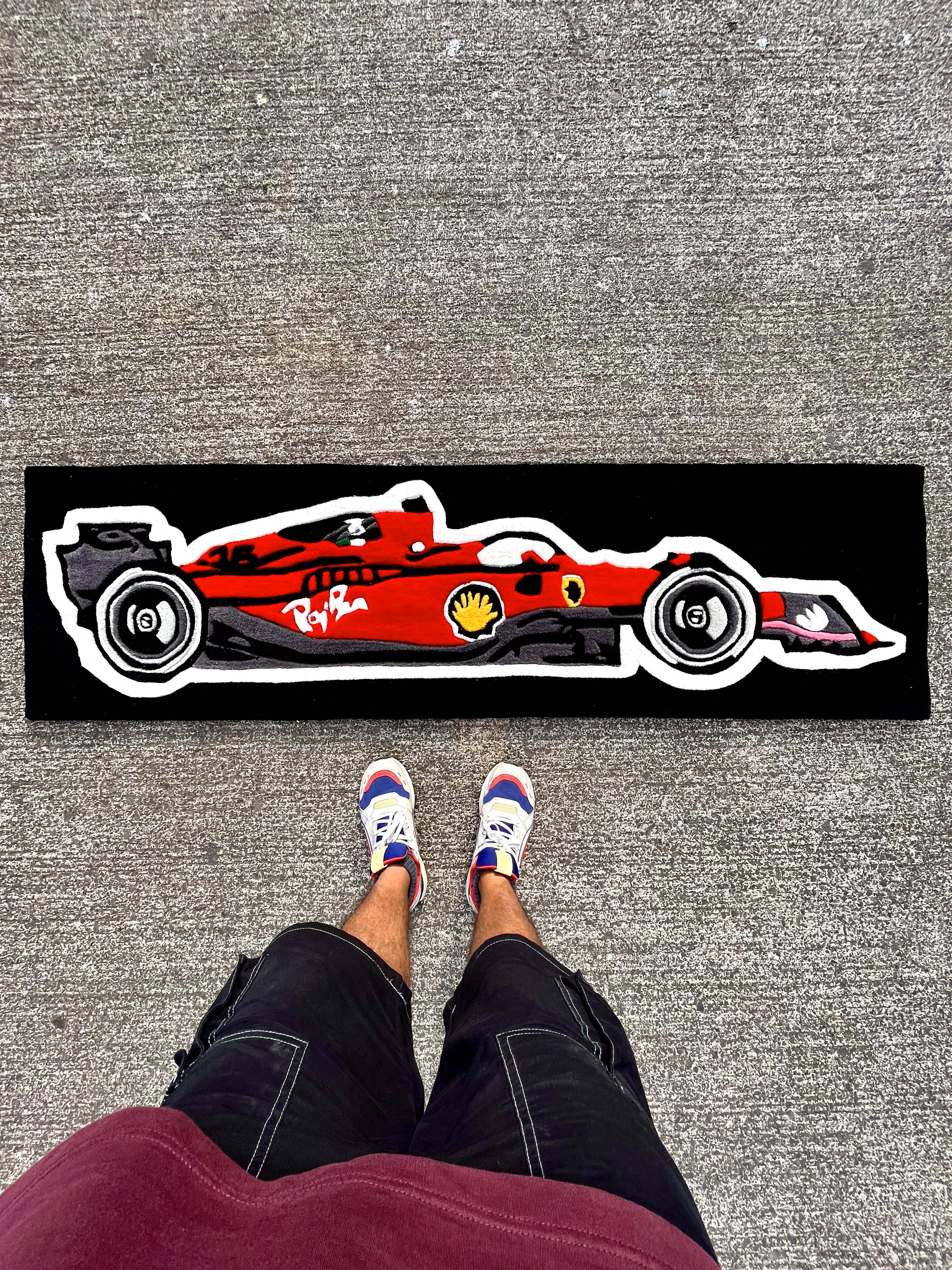 Scuderia Black Custom Rug