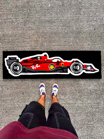 Scuderia Black Custom Rug