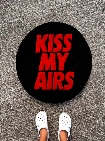 Kiss My Airs Circle Custom Rug