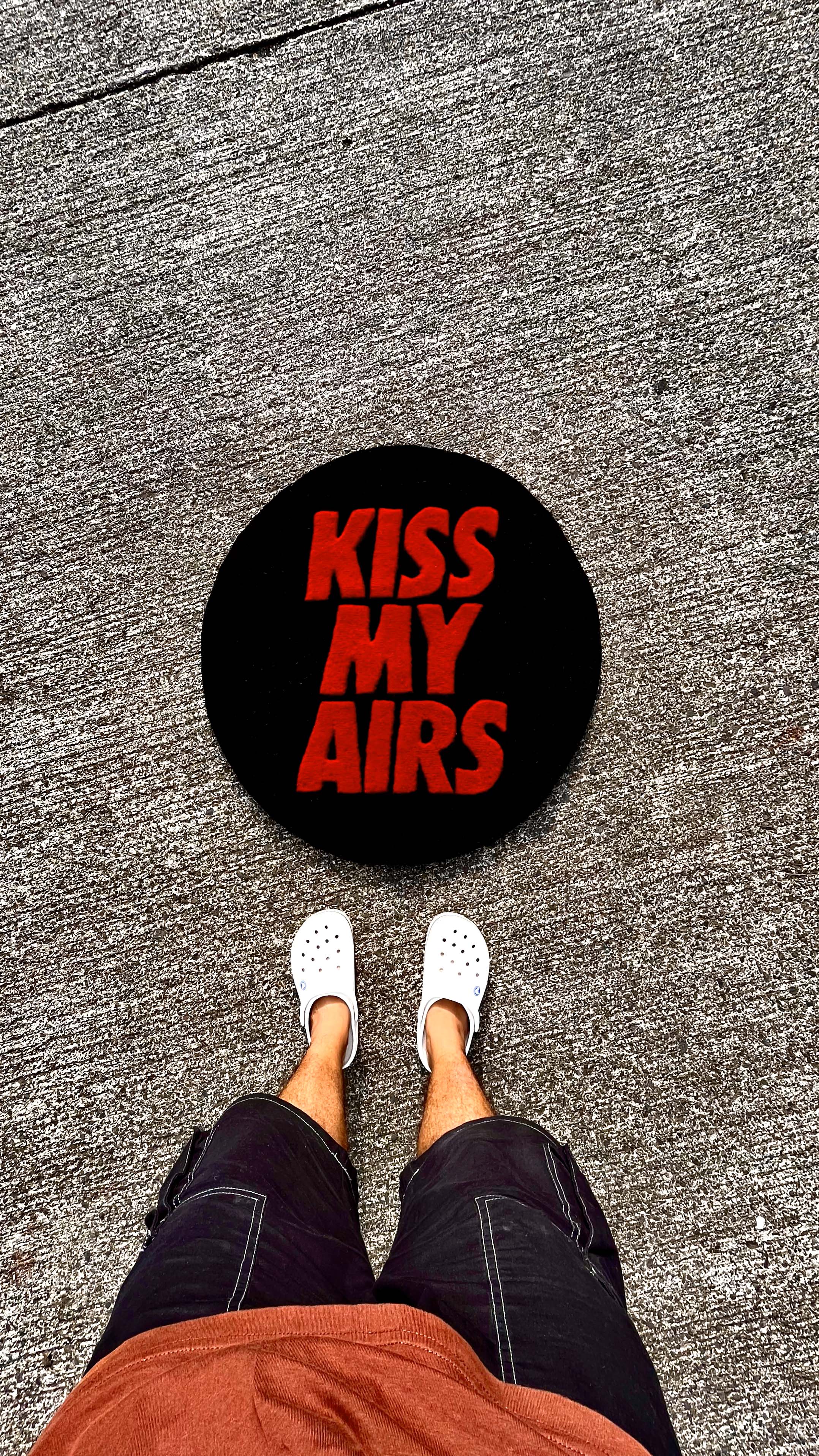 Kiss My Airs Circle Custom Rug