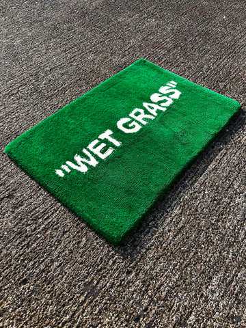 Wet Grass Custom Rug