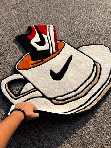 Dunk My Bred Sneakers Custom Rug