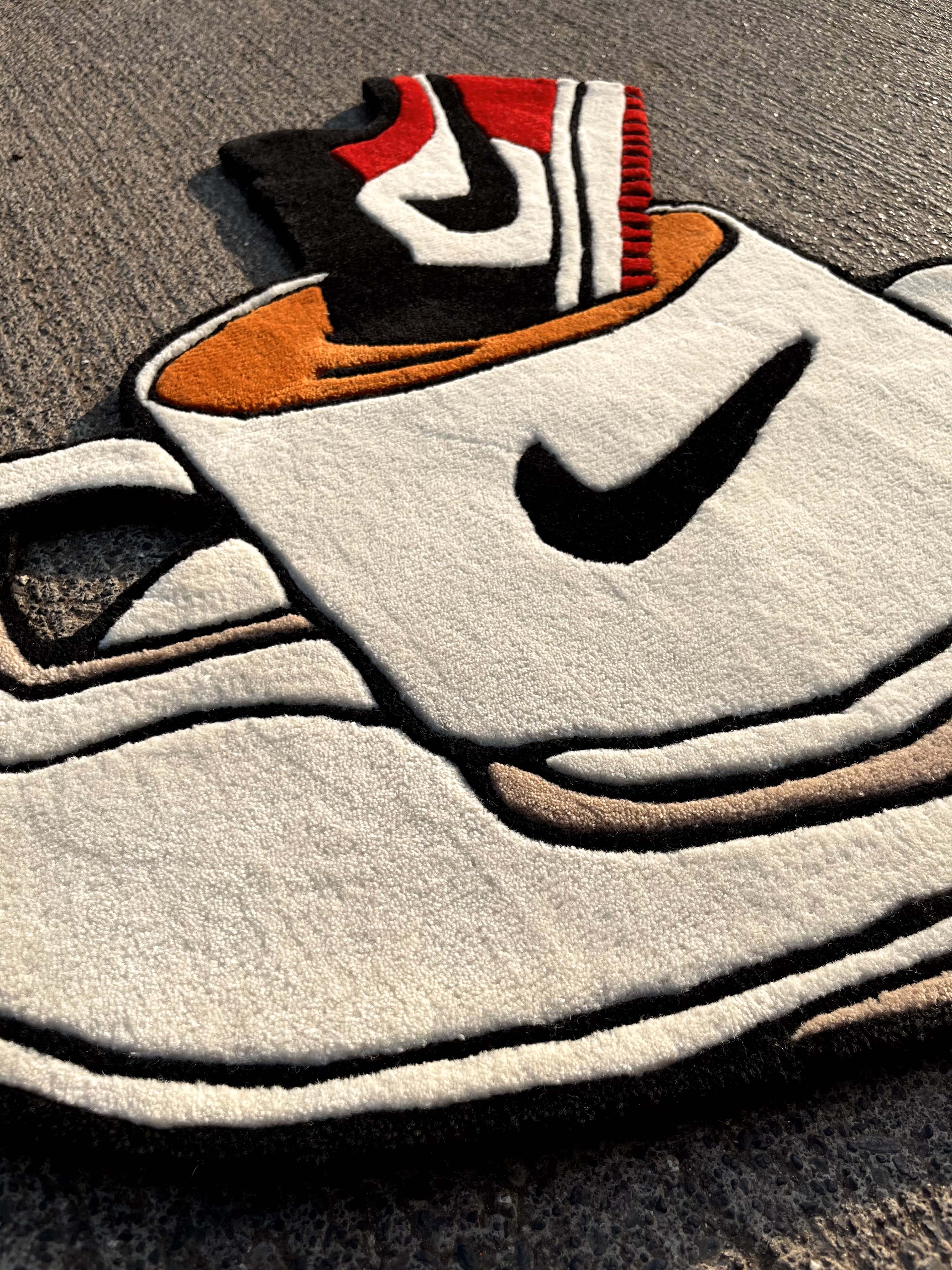 Dunk My Bred Sneakers Custom Rug