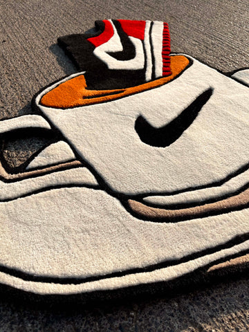 Dunk My Bred Sneakers Custom Rug