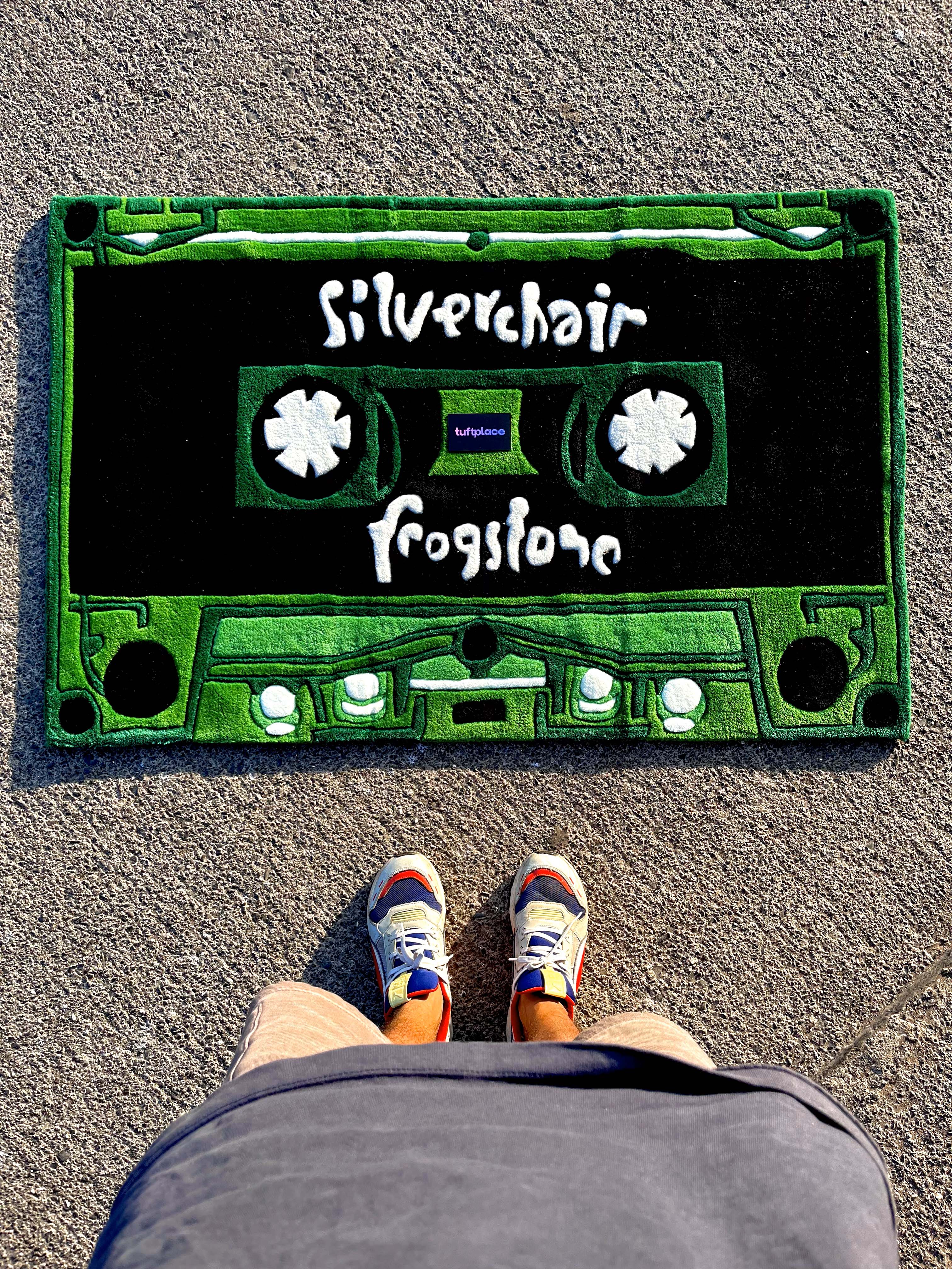 Green Cassette Custom Rug