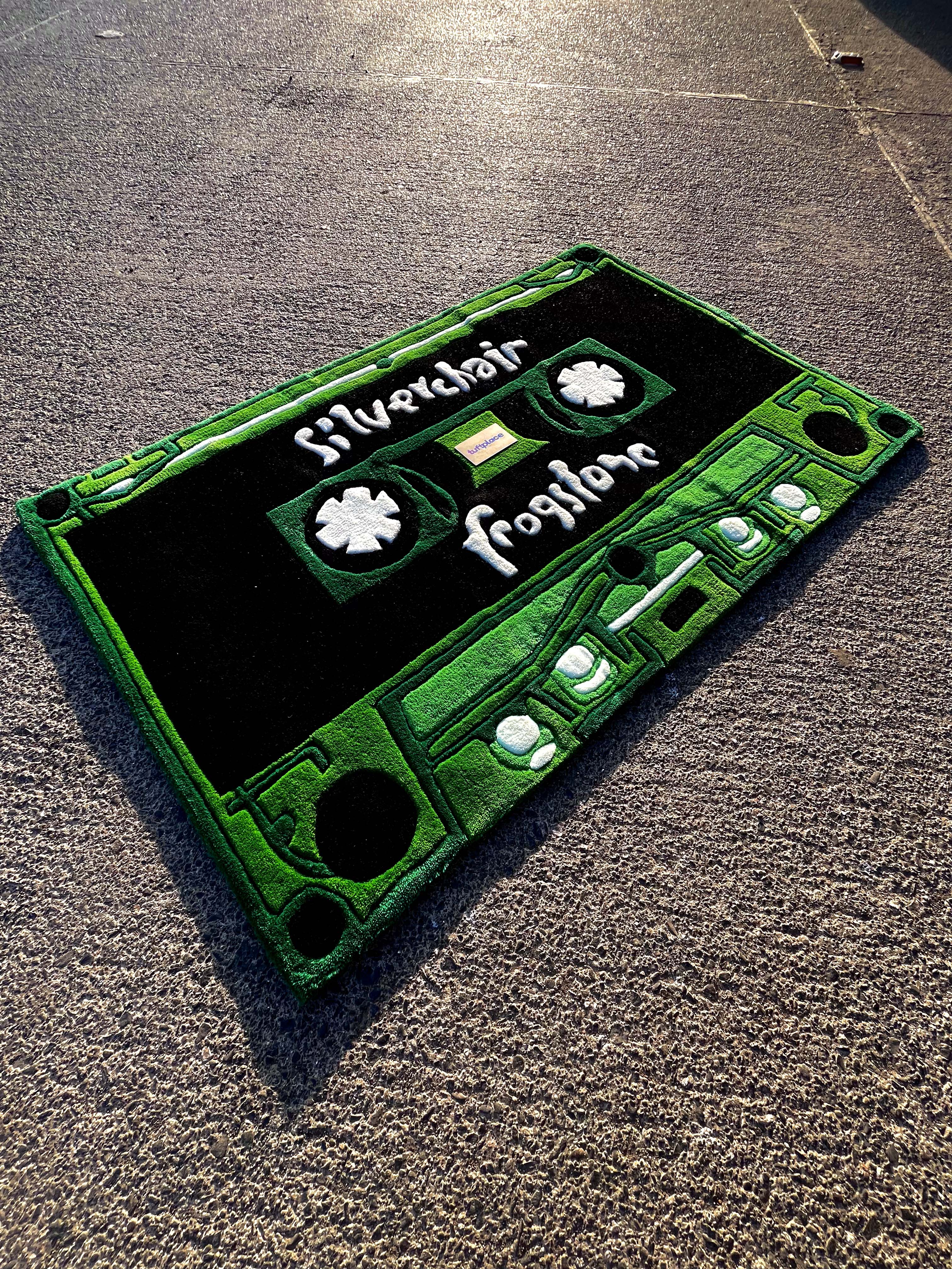 Green Cassette Custom Rug