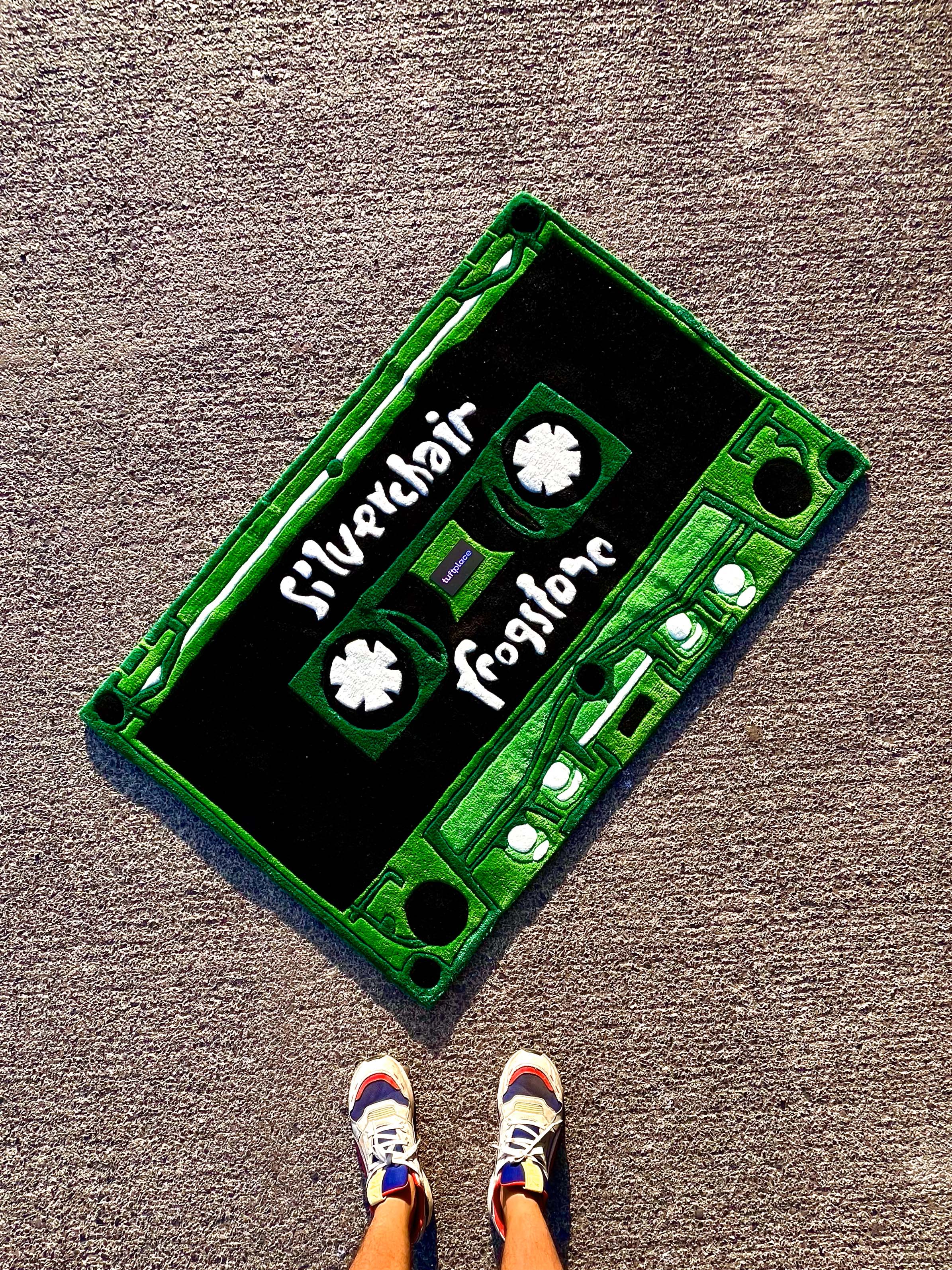 Green Cassette Custom Rug