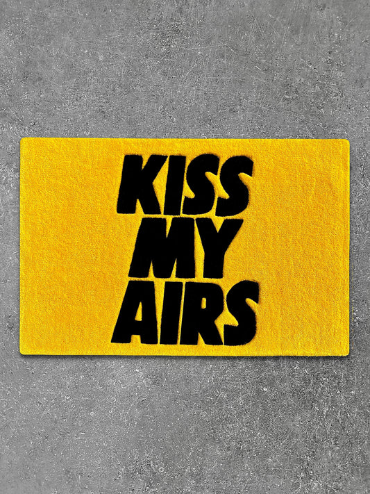 Kiss My Airs Yellow Custom Rug