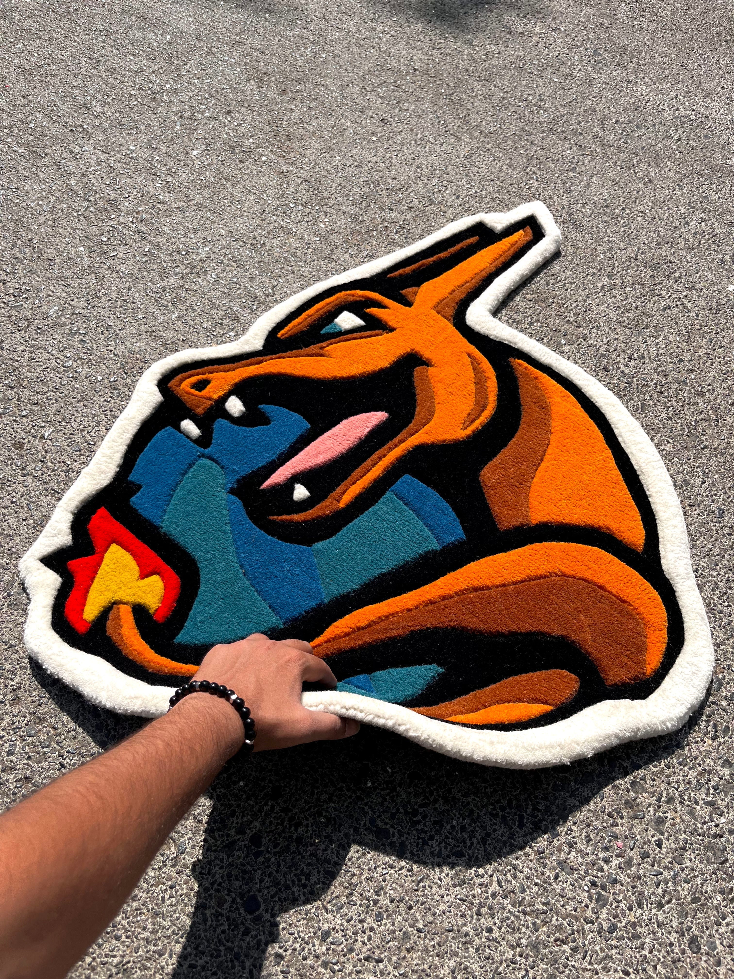 Poke Fire Type Custom Rug