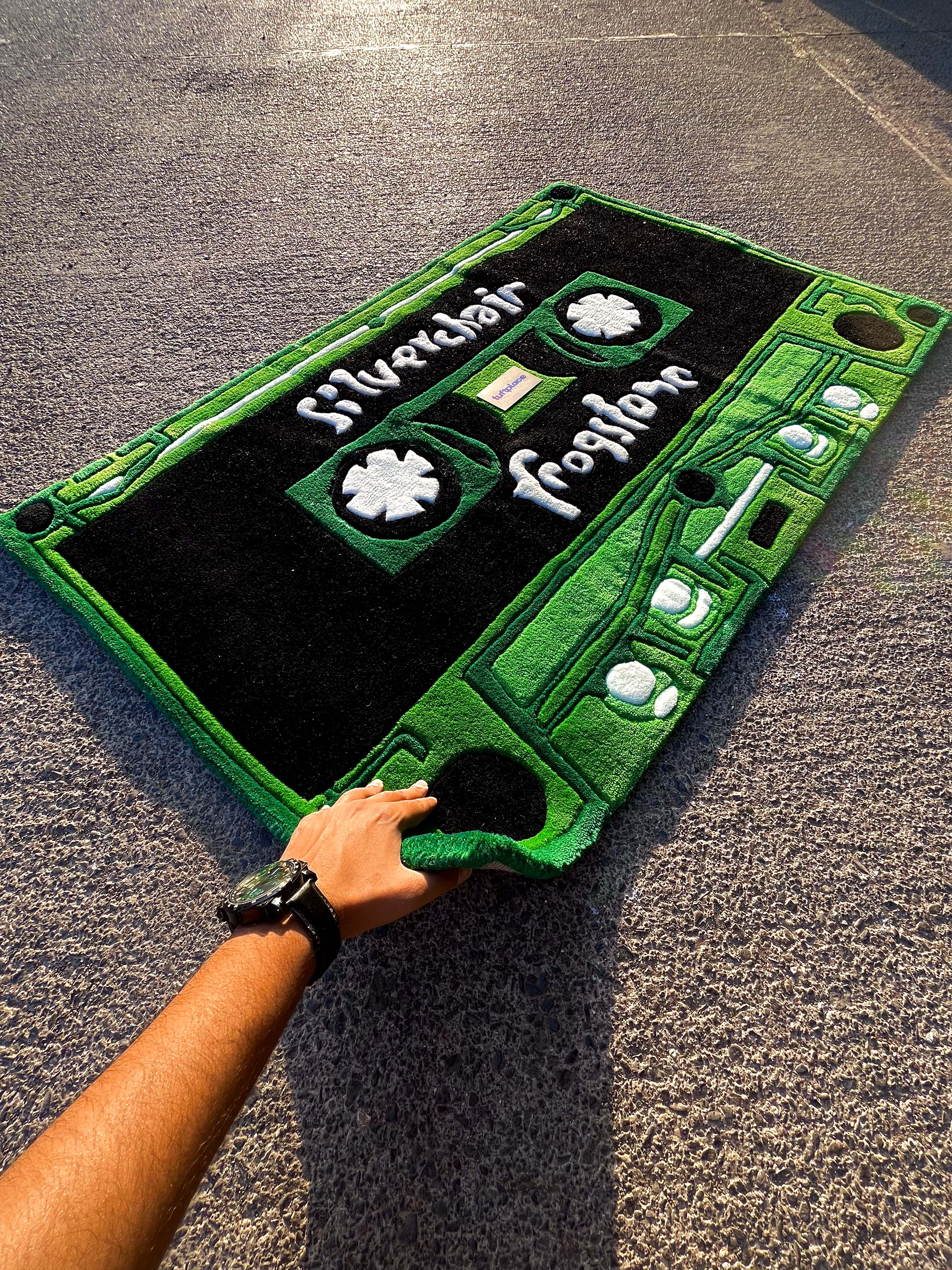 Green Cassette Custom Rug