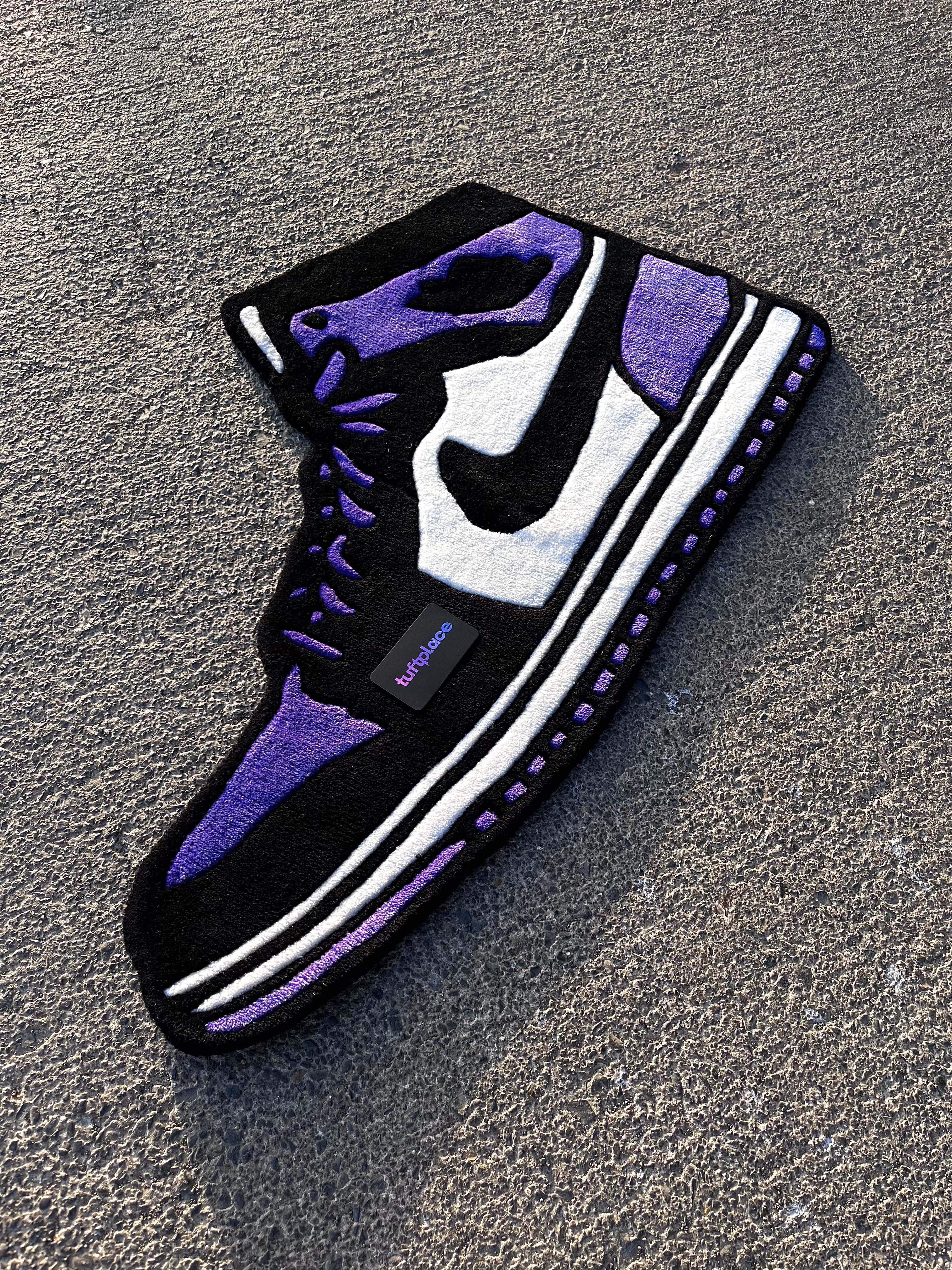 AJ1 Court Purple Sneaker Custom Rug