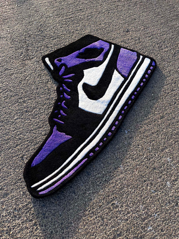 AJ1 Court Purple Sneaker Custom Rug