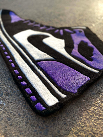 AJ1 Court Purple Sneaker Custom Rug