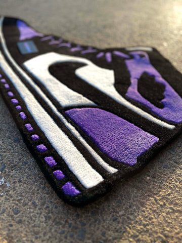 AJ1 Court Purple Sneaker Custom Rug