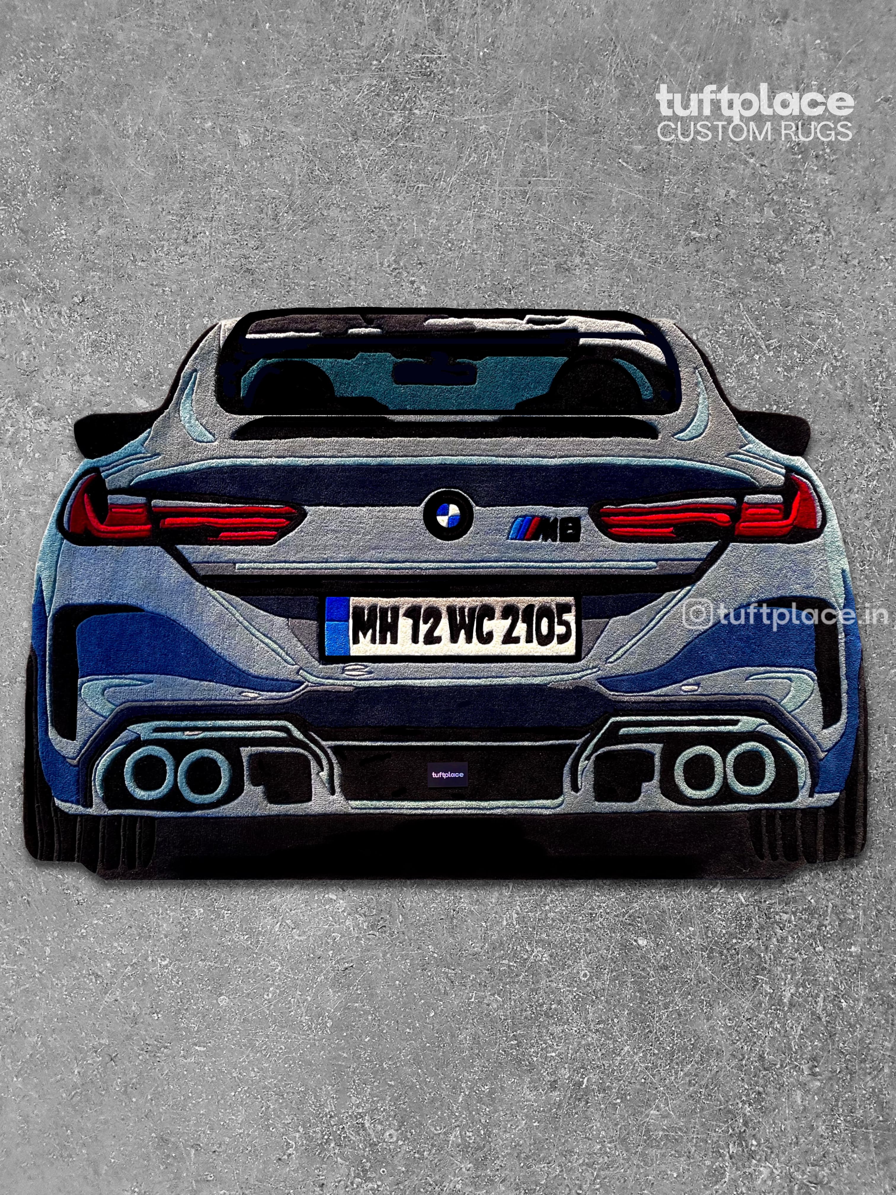 M8 Competition Car Custom Rug