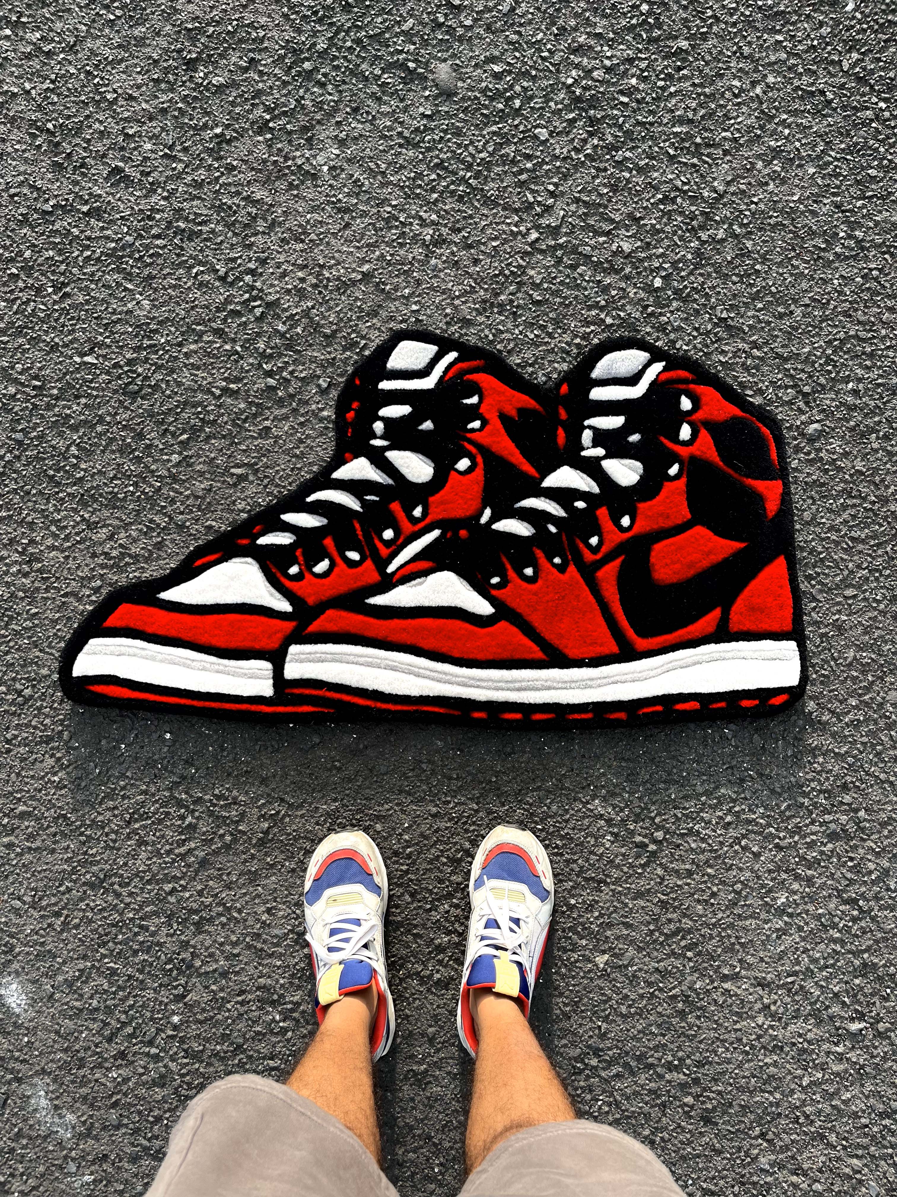 AJ Sneaker Pair Custom Rug