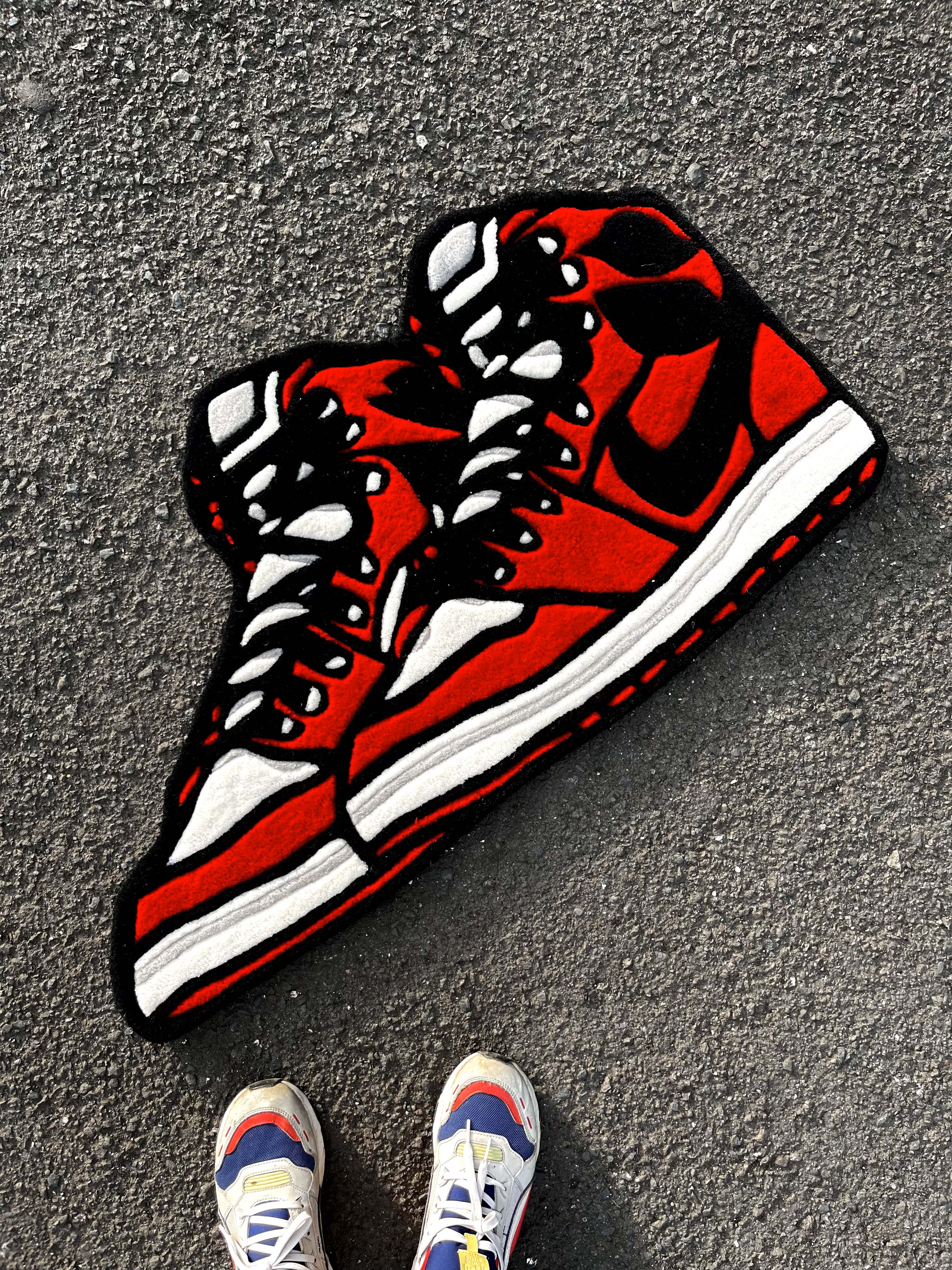 AJ Sneaker Pair Custom Rug