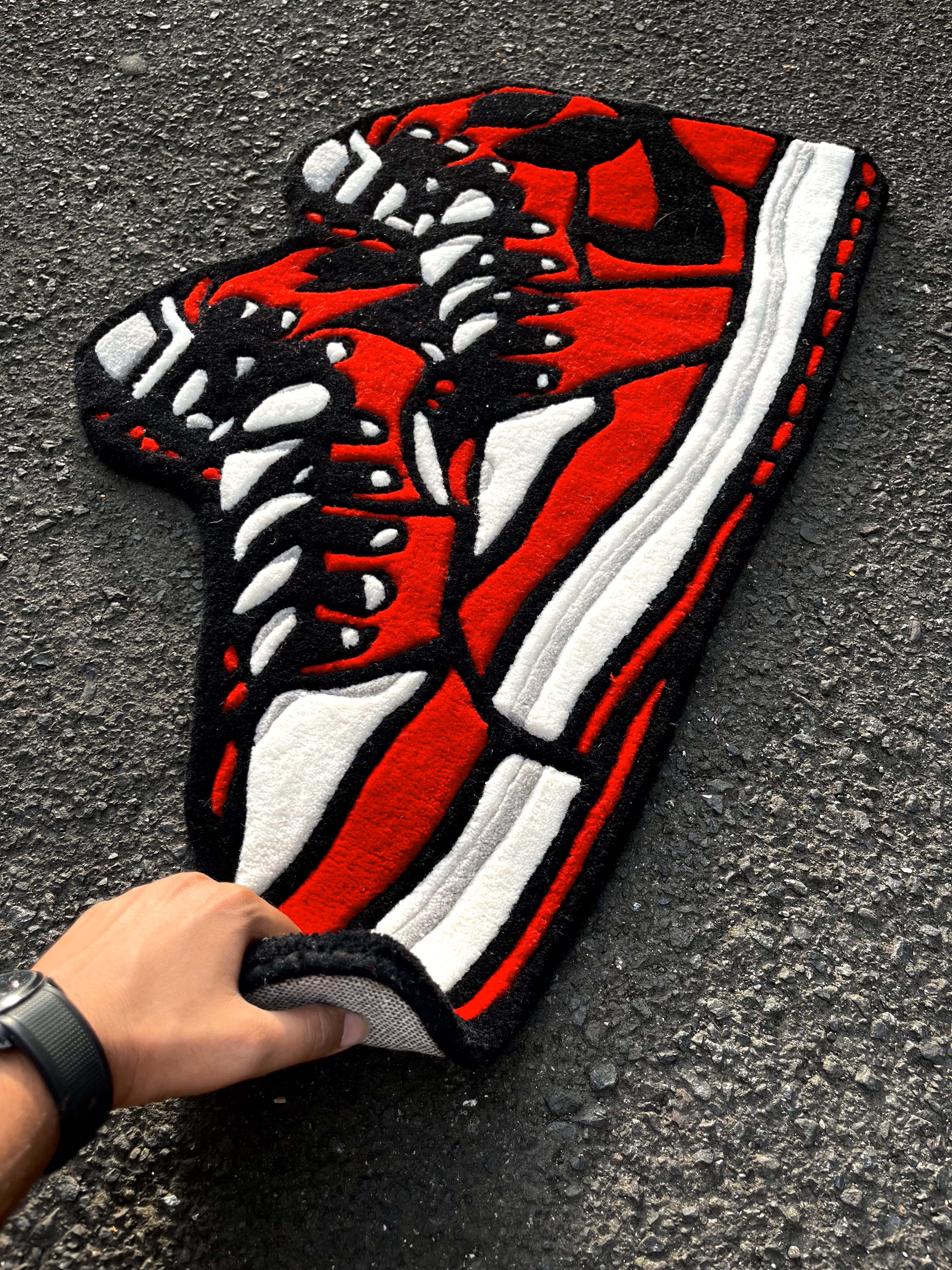 AJ Sneaker Pair Custom Rug by Tuftplace