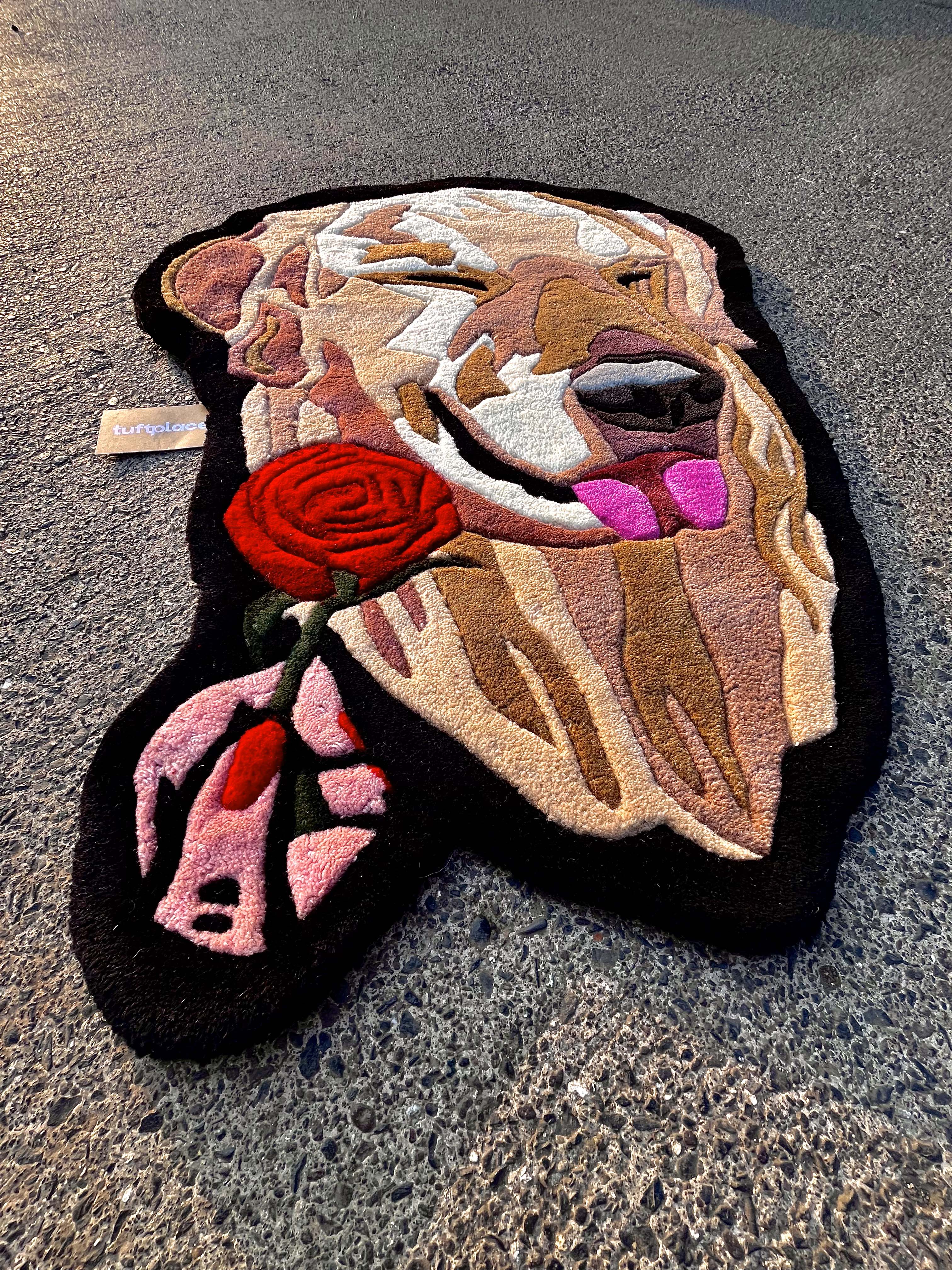 Blushing Doggo Custom Rug