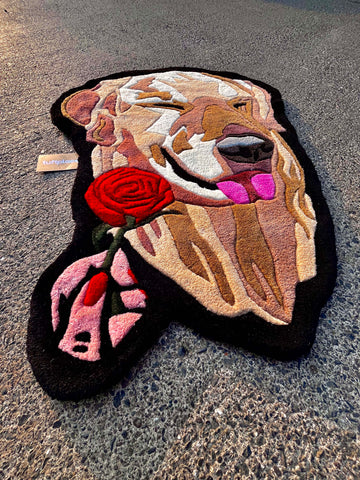 Blushing Doggo Custom Rug