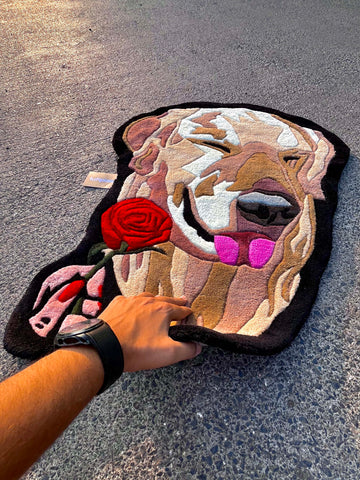 Blushing Doggo Custom Rug