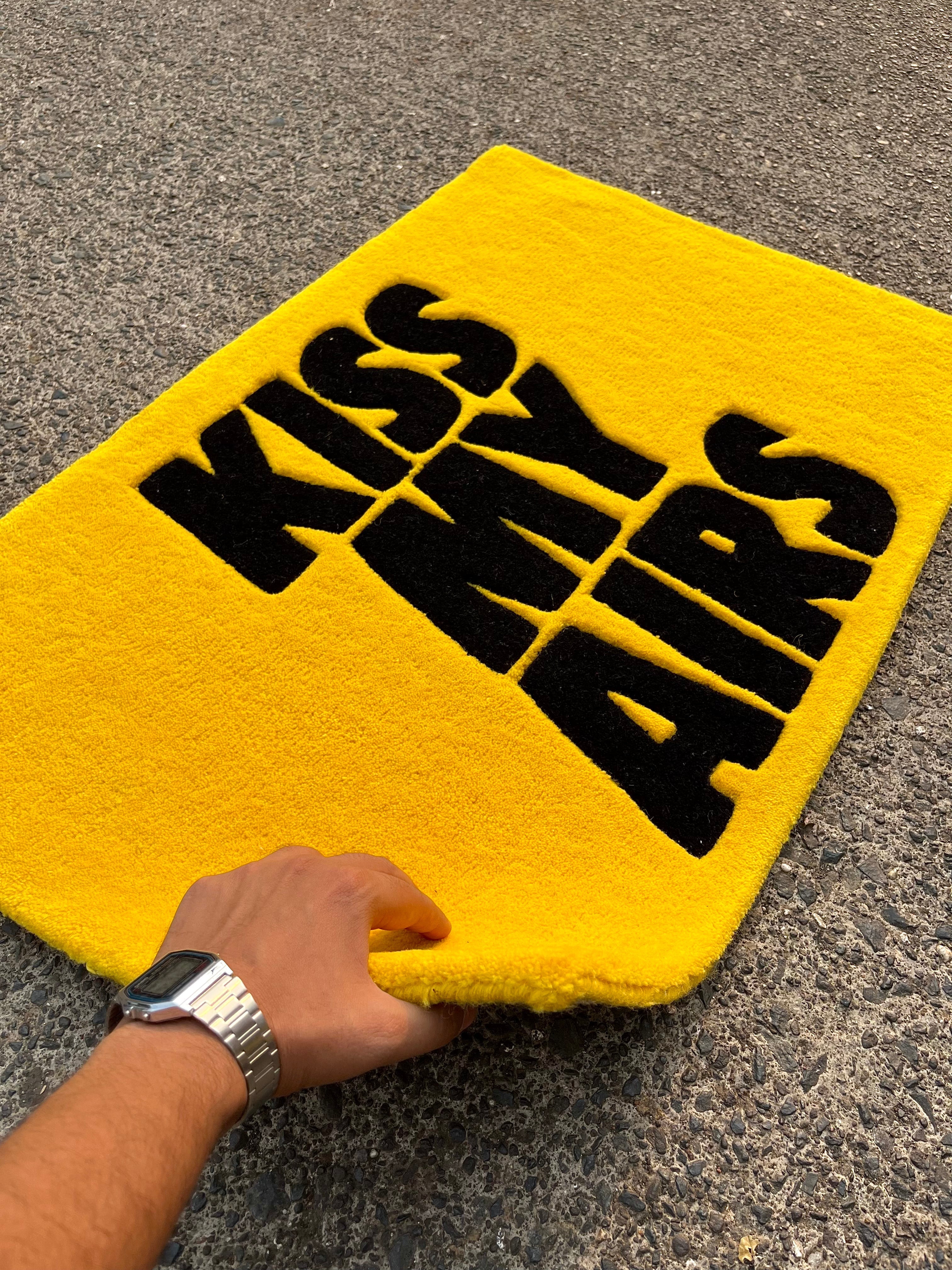 Kiss My Airs Yellow Custom Rug