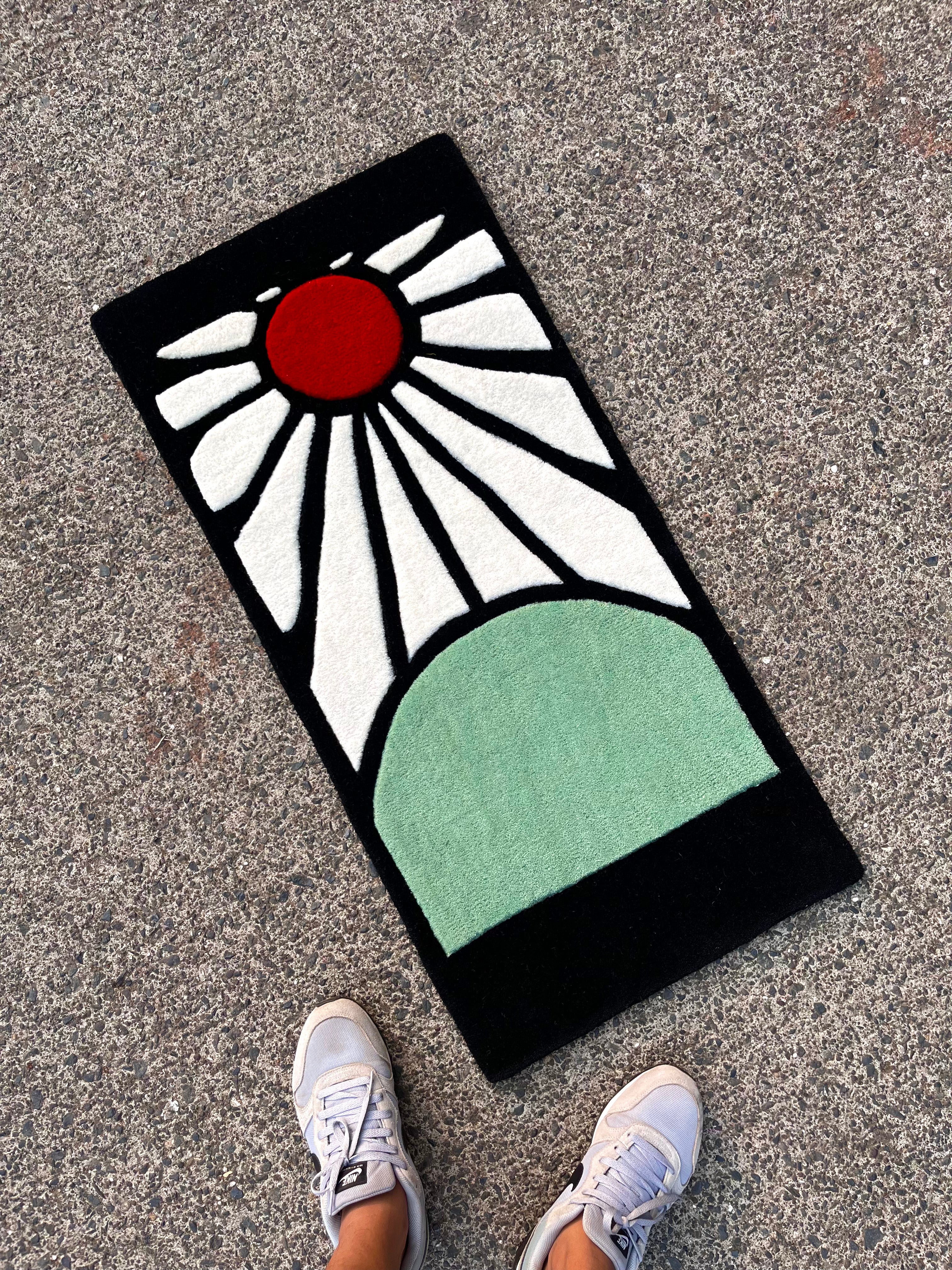 Hanafuda Earring Custom Rug