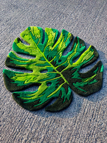 Monstera Leaf Custom Rug