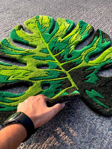 Monstera Leaf Custom Rug