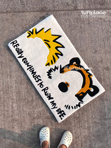 Cal and Hobbes Custom Rug